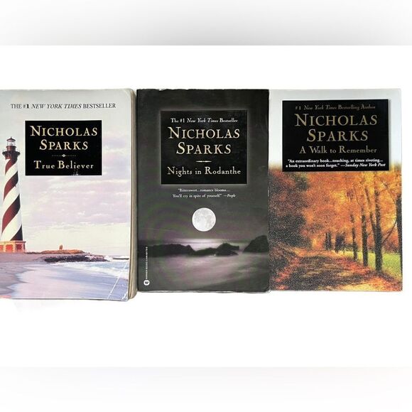 Bundle of 3 Nicholas Sparks #1 New York Times Best Selling Fiction Books - Picture 8 of 10